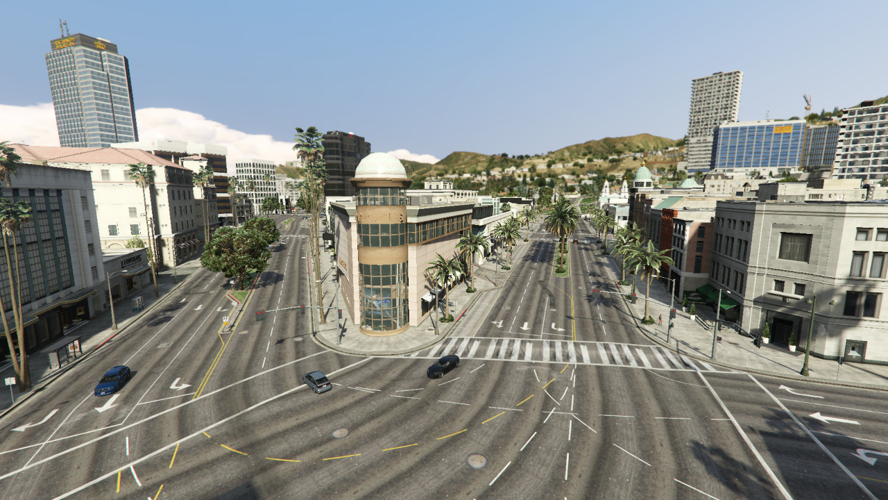 电视大屏畅玩GTA5:详细操作与头晕缓解攻略插图 分辨率调高的GTA5游戏