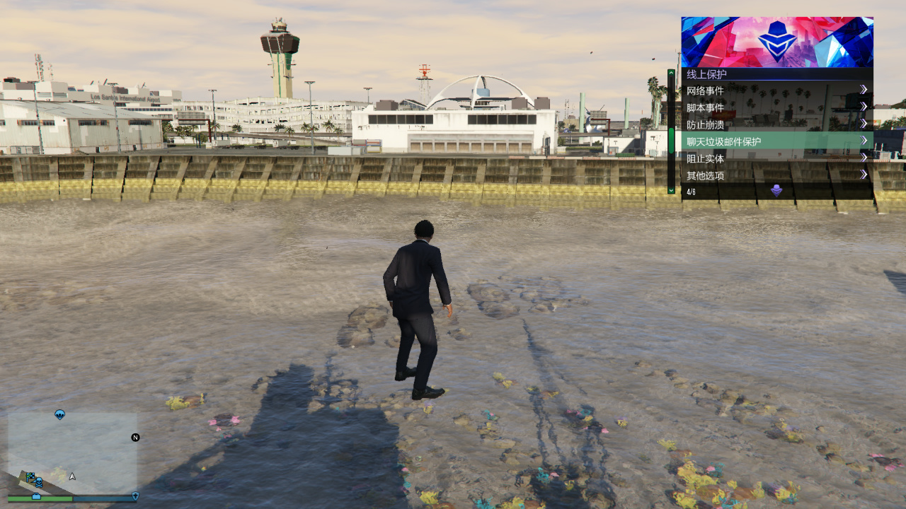 GTA5的游戏世界:玩家主导的科技工具与MOD扩展插图 使用科技工具和mod后的游戏画面